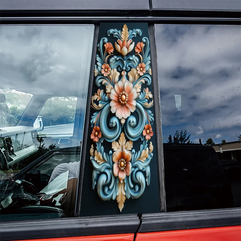 2 шт. наклеек на центральные стойки автомобиля, защитная пленка с цветочным орнаментом, устойчивая к царапинам.
2 шт. наклеек на центральные стойки автомобиля, защитная пленка с цветочным орнаментом, устойчивая к царапинам.