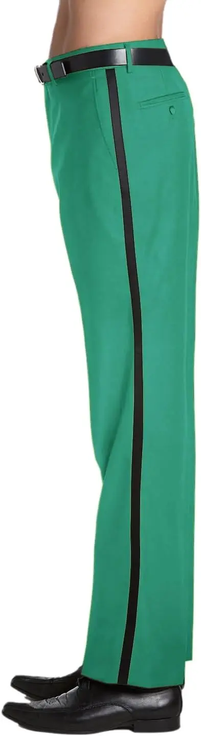 Men's TUXEDO Pants Tux Pant Flat Front Satin Band Stripe Solid Colors
Men's TUXEDO Pants Tux Pant Flat Front Satin Band Stripe Solid Colors