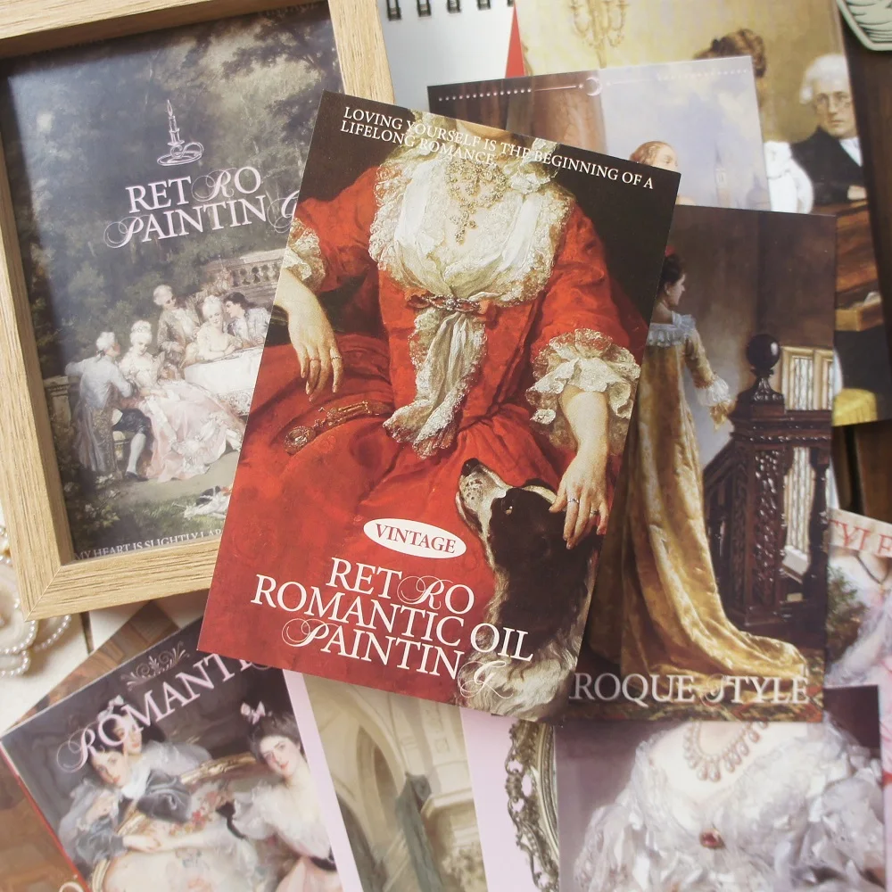 15pcs Medieval Aristocratic Oil Paintings Card As Party Invitation DIY Decoration Gift Message Card Postcard Scrapbooking Use
15pcs Medieval Aristocratic Oil Paintings Card As Party Invitation DIY Decoration Gift Message Card Postcard Scrapbooking Use