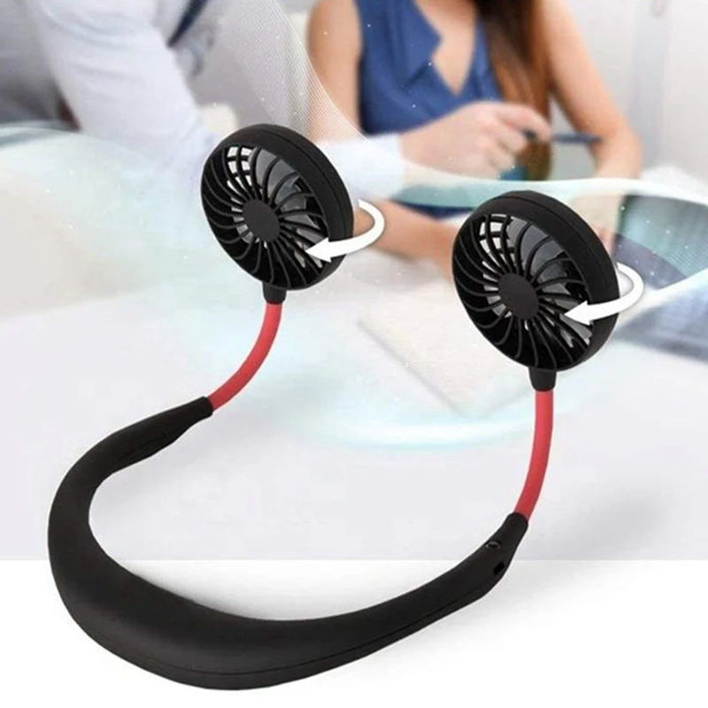 USB charging electric cooling fan - Portable outdoor neck-mounted silent air-cooling fan with 360-degree adjustable function
USB charging electric cooling fan - Portable outdoor neck-mounted silent air-cooling fan with 360-degree adjustable function