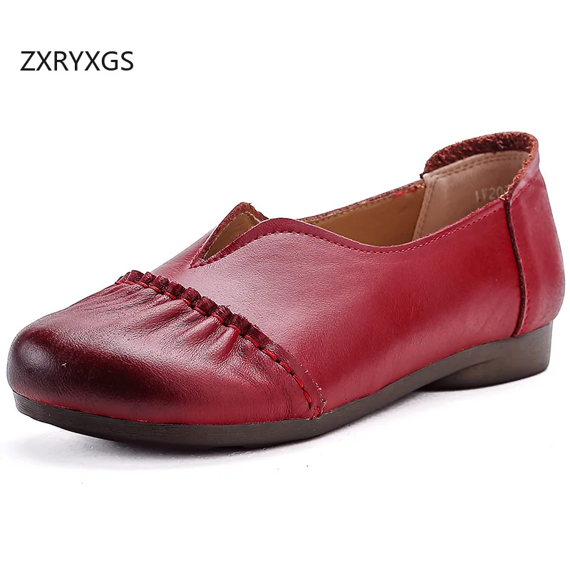 ZXRYXGS Hot Selling 2025 New Fashion Light Soft Sole Comfortable Genuine Leather Flat Shoes Women Flats Banquet Travel Shoes
ZXRYXGS Hot Selling 2025 New Fashion Light Soft Sole Comfortable Genuine Leather Flat Shoes Women Flats Banquet Travel Shoes
