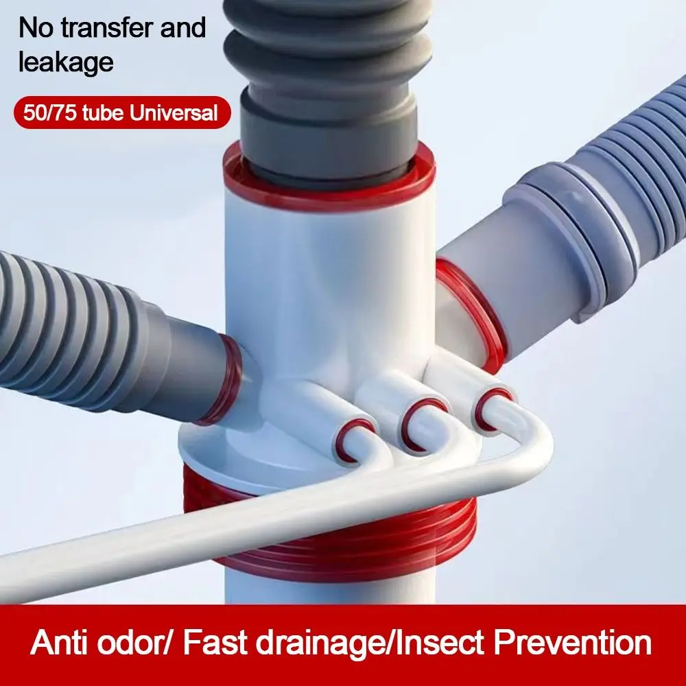 Anti Odor Sink Drain Pipe Adapter Multifunctional Neat Kitchen Basin Sewer Branch Sealing Ring Dishwasher Water Pipe Connector
Anti Odor Sink Drain Pipe Adapter Multifunctional Neat Kitchen Basin Sewer Branch Sealing Ring Dishwasher Water Pipe Connector