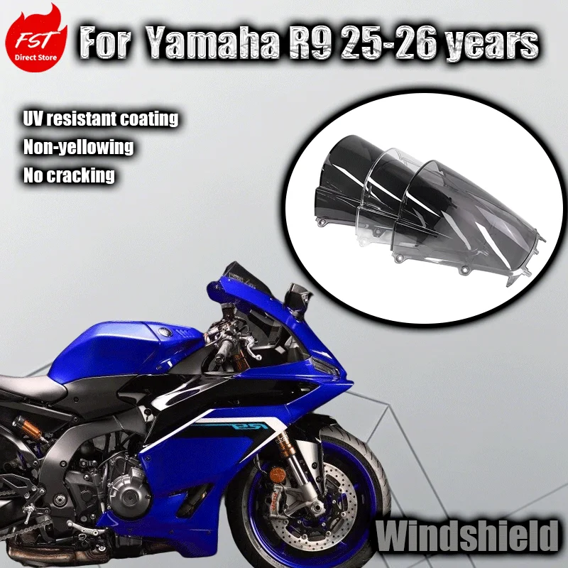 For Yamaha R9 2025-2026 Racing Windshield Fairing Modification Suitable for Motorcycle Accessories
For Yamaha R9 2025-2026 Racing Windshield Fairing Modification Suitable for Motorcycle Accessories