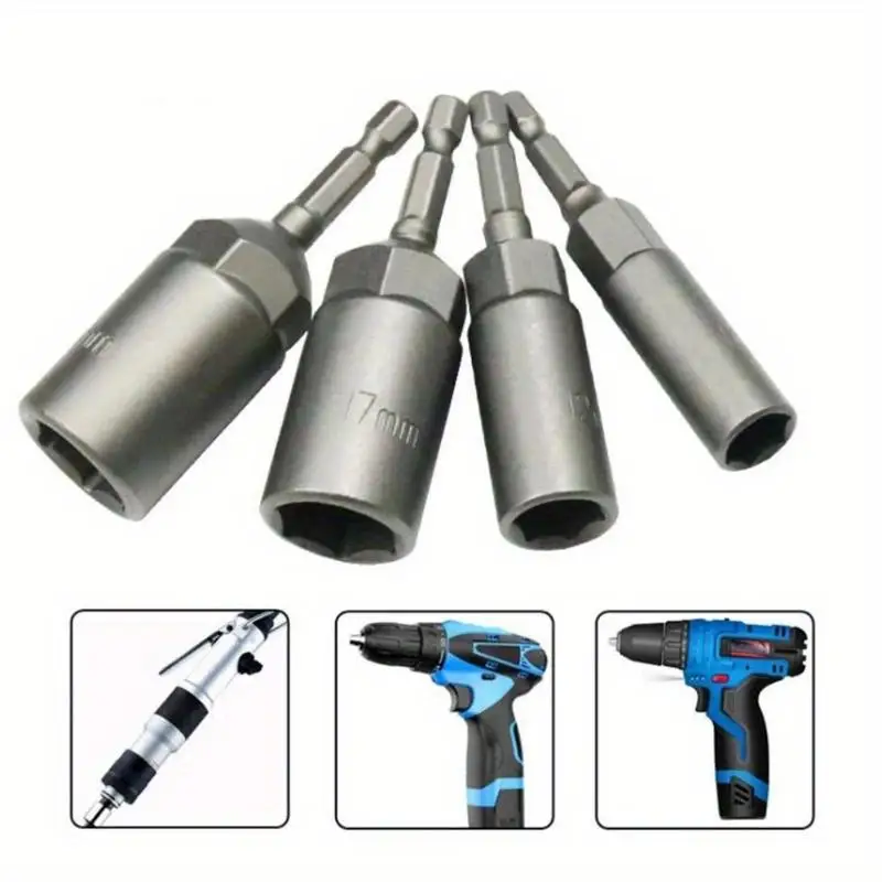 5 /10 /15Pcs 80mm Deep Power Nut Driver Drill Bit Set 5.5 19MM Impact Socket Adapter 6 35MM Hex Shank
5 /10 /15Pcs 80mm Deep Power Nut Driver Drill Bit Set 5.5 19MM Impact Socket Adapter 6 35MM Hex Shank