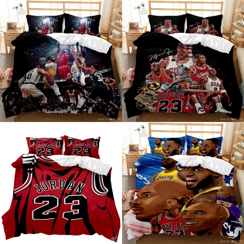 Comfortable and Stylish 3D Basketball Printed Bedding Set Duvet Cover with Pillowcase Set for Twin Full Queen King Size Beds - S
Comfortable and Stylish 3D Basketball Printed Bedding Set Duvet Cover with Pillowcase Set for Twin Full Queen King Size Beds - S