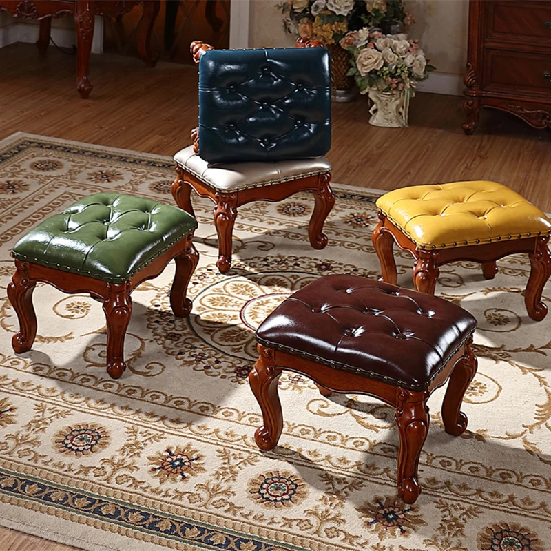 Living Room Furniture American Stool Solid Wood Leather Seat Nordic Office Footrest Kitchen Stool Folding Chair Home Accessories
Living Room Furniture American Stool Solid Wood Leather Seat Nordic Office Footrest Kitchen Stool Folding Chair Home Accessories