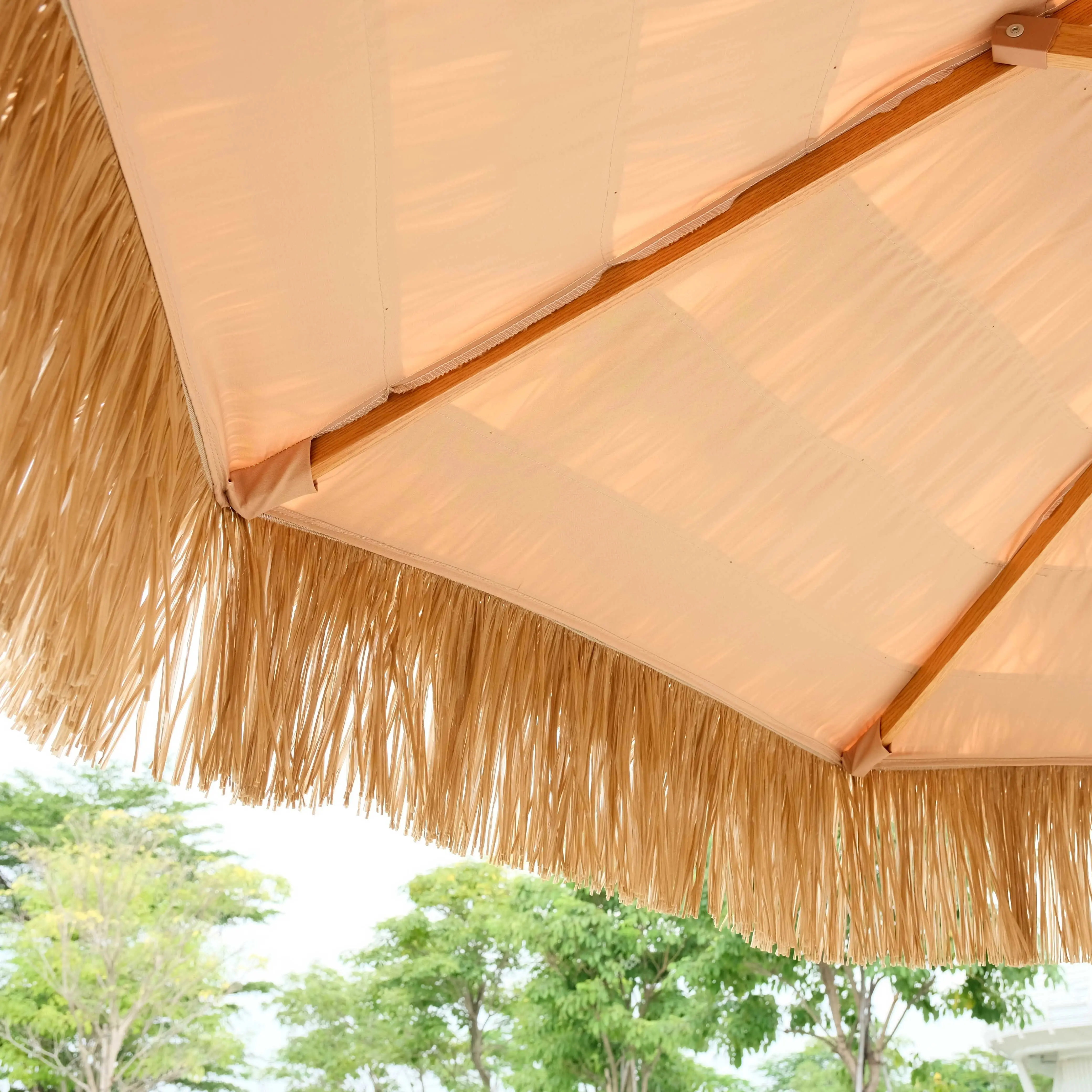4×4M Hawaii Straw Thatch Umbrella, Collapsible Full Sublimated Printed Parasol, Fancy Shade for Beach Wedding Garden Outdoor
4×4M Hawaii Straw Thatch Umbrella, Collapsible Full Sublimated Printed Parasol, Fancy Shade for Beach Wedding Garden Outdoor