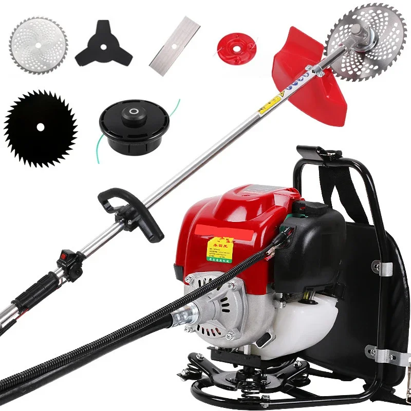 6-in-1 Multi-Tool Backpack Petrol Grass Strimmer with 4-Stroke GX35 Engine Brush Cutter for Garden Care
6-in-1 Multi-Tool Backpack Petrol Grass Strimmer with 4-Stroke GX35 Engine Brush Cutter for Garden Care