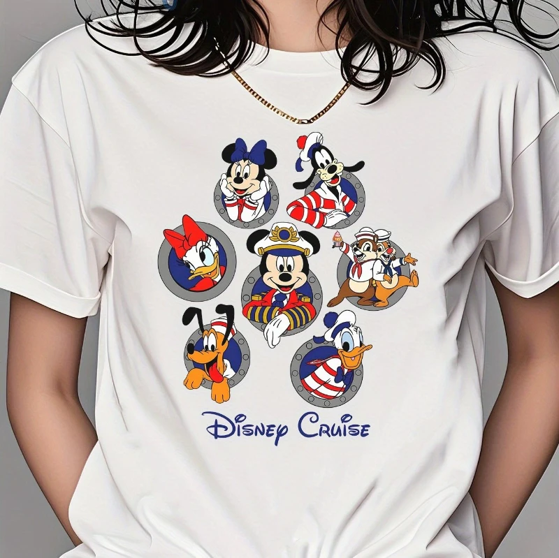 Disney Mickey Pilot Cruise Companion Summer Hot Sale Cotton Crew Neck Short Sleeve T-Shirt Women's
Disney Mickey Pilot Cruise Companion Summer Hot Sale Cotton Crew Neck Short Sleeve T-Shirt Women's