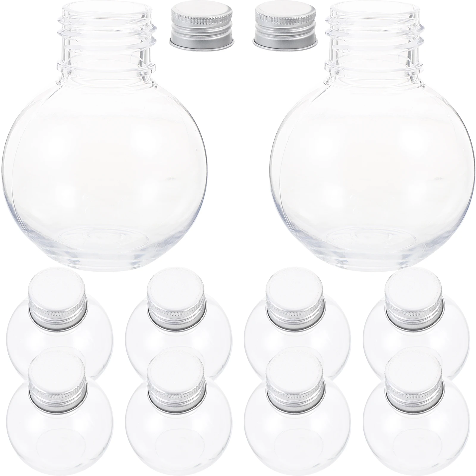 10 Pcs Ball Light Bulb Bottle Plastic Bottles with Lids Dispensing Clear Water Empty Reusable Little
10 Pcs Ball Light Bulb Bottle Plastic Bottles with Lids Dispensing Clear Water Empty Reusable Little