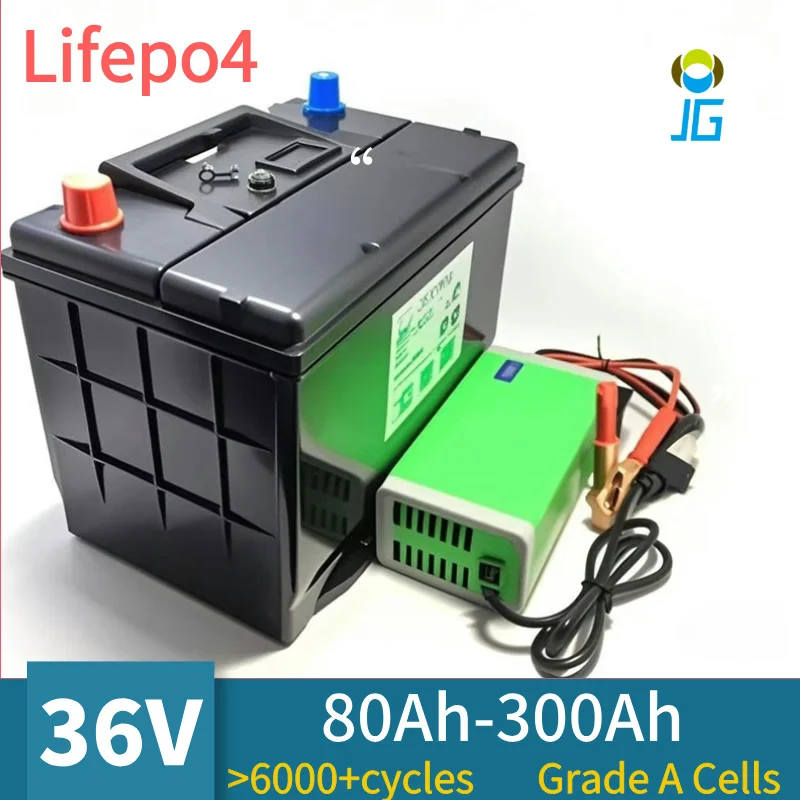 36V LiFepo4 100Ah 80Ah 120Ah 150Ah 200Ah 300Ah Lithium Battery with Bluetooth BMS for Fishing Boat Propeller Solar System RV
36V LiFepo4 100Ah 80Ah 120Ah 150Ah 200Ah 300Ah Lithium Battery with Bluetooth BMS for Fishing Boat Propeller Solar System RV