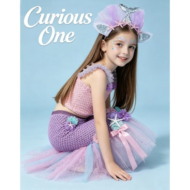 Sparkly Girls Fishtail Mermaid Tutu Set Tulle Top Long Skirt Kids Birthday Party Princess Cosplay Fancy Dress Up Costume
Sparkly Girls Fishtail Mermaid Tutu Set Tulle Top Long Skirt Kids Birthday Party Princess Cosplay Fancy Dress Up Costume