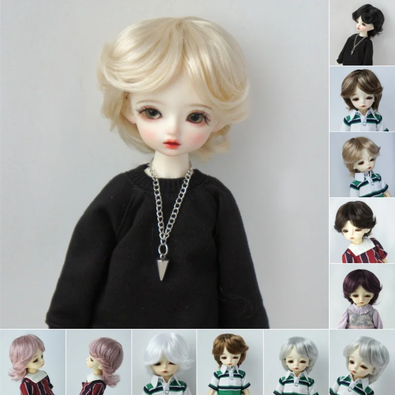 Doll Wigs JD075 1/6 1/8 Boyish Cupid Curls Synthetic Mohair BJD Wigs 5-6inch 6-7inch OB11 YOSD Doll hair
Doll Wigs JD075 1/6 1/8 Boyish Cupid Curls Synthetic Mohair BJD Wigs 5-6inch 6-7inch OB11 YOSD Doll hair