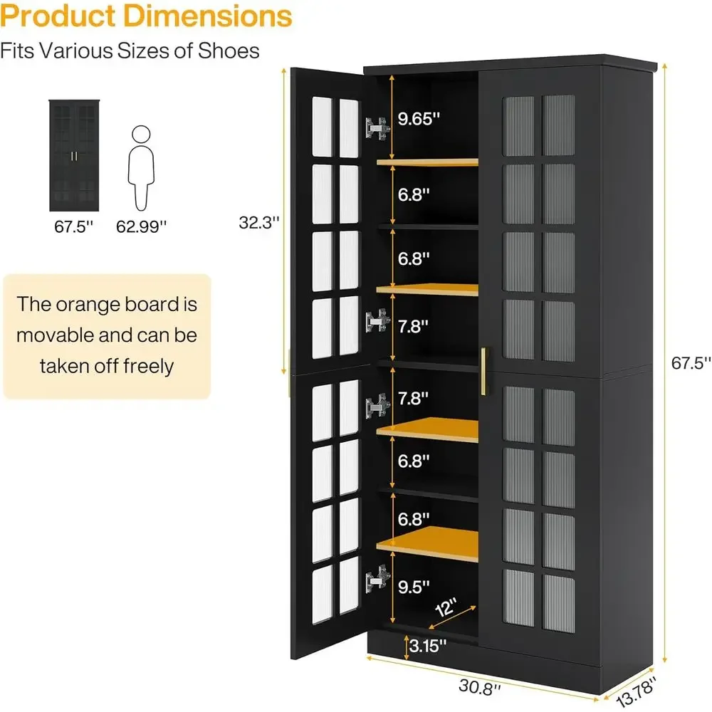 Special Offer2-Piece 8-Tier Adjustable Shoe Storage Cabinet Set For Entryway, Hallway, Closet, Living Room - Black
Special Offer2-Piece 8-Tier Adjustable Shoe Storage Cabinet Set For Entryway, Hallway, Closet, Living Room - Black