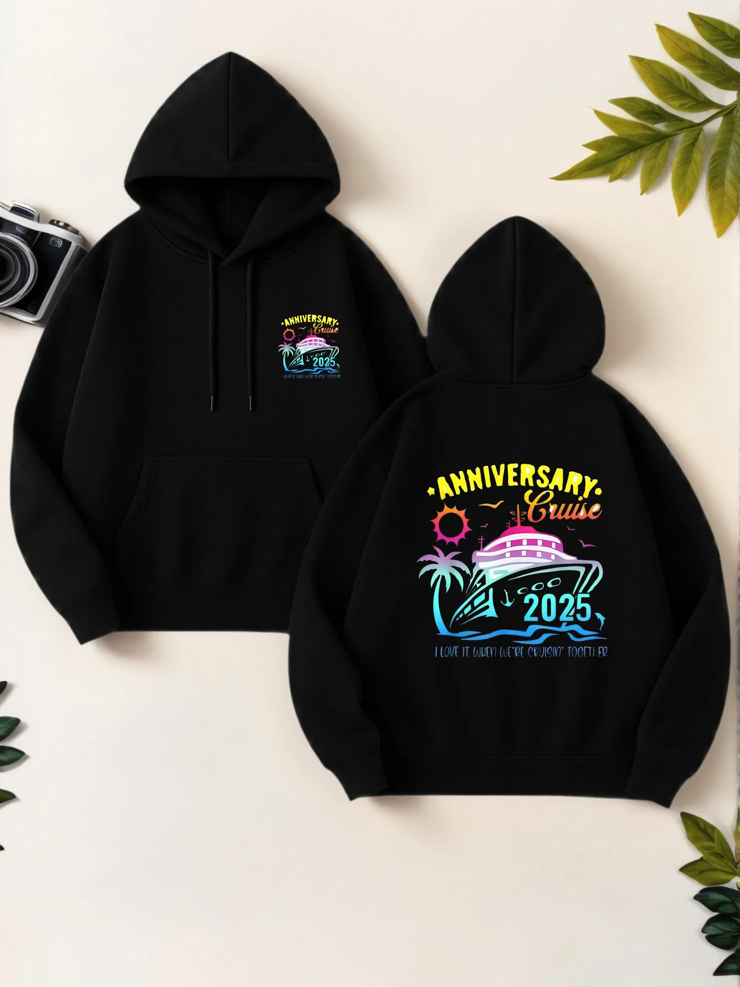 Graphic Hoodie Women, Anniversary Cruise Graphic Print, Casual Aesthetic Design, Soft Fabric, Vacation Outfit, For Young Men
Graphic Hoodie Women, Anniversary Cruise Graphic Print, Casual Aesthetic Design, Soft Fabric, Vacation Outfit, For Young Men
