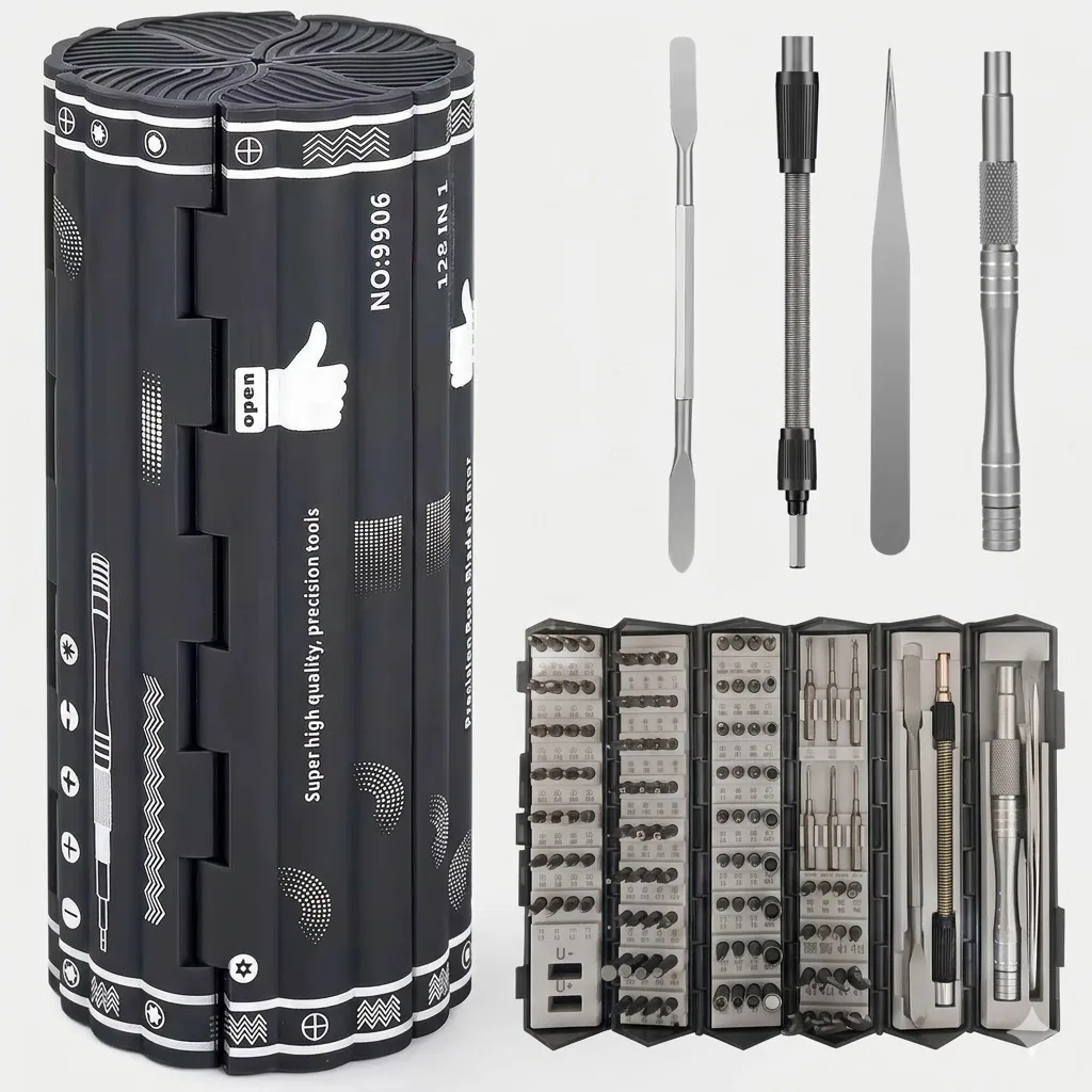 Multi-function Precision Screwdriver Set 128 in 1 Manual Repair Tools Magnetic Phillips Torx Screw Driver Bits for iPhone PC
Multi-function Precision Screwdriver Set 128 in 1 Manual Repair Tools Magnetic Phillips Torx Screw Driver Bits for iPhone PC