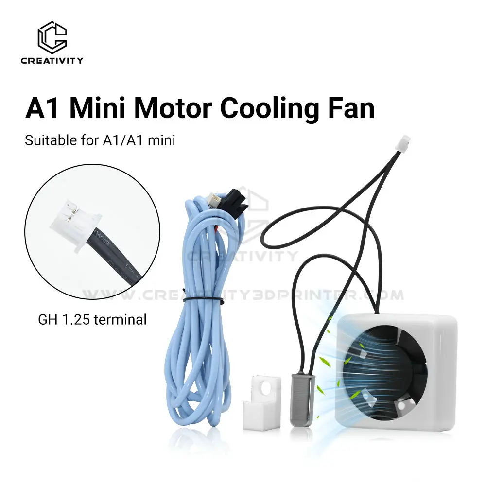 For bamboo lab A1 A1 mini Extrusion Motor Cooling Fan Kit Auto Start-stop High-efficiency Silent Fan for a1/a1 mini 3D printer
For bamboo lab A1 A1 mini Extrusion Motor Cooling Fan Kit Auto Start-stop High-efficiency Silent Fan for a1/a1 mini 3D printer