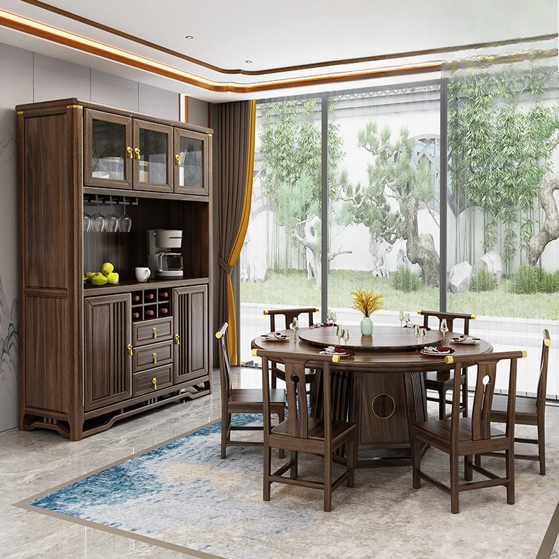 Ebony solid wood dining side cabinet integrated cabinet against the wall living room wine cabinet locker household
Ebony solid wood dining side cabinet integrated cabinet against the wall living room wine cabinet locker household