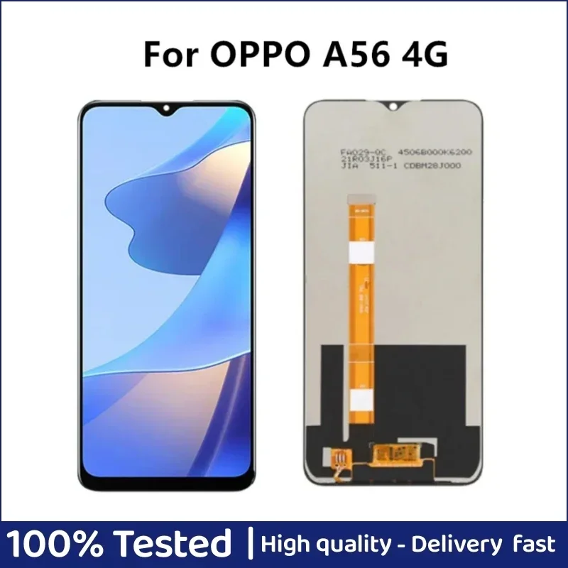 6,5-дюймовый ЖК-дисплей для Oppo A56 4g, замена преобразователя сенсорного экрана в сборе
6,5-дюймовый ЖК-дисплей для Oppo A56 4g, замена преобразователя сенсорного экрана в сборе