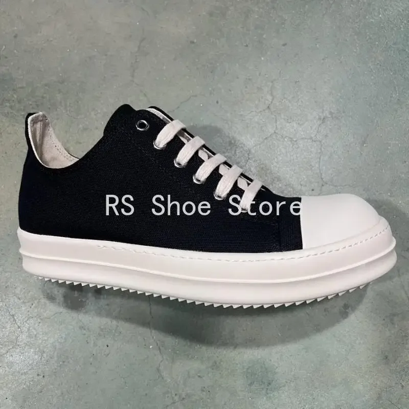 Ro Men Casual Shoes Black Canvas Low Top Shoe Sneaker Thick Sole Lace Up Luxury Women Sneakers
Ro Men Casual Shoes Black Canvas Low Top Shoe Sneaker Thick Sole Lace Up Luxury Women Sneakers