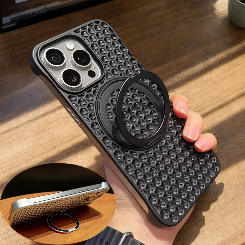 Aluminum Alloy 360 ° Rotating Bracket Phone Case For iPhone 16 Pro Max 15 14 13 Pro With Frameless Shockproof Slim Cover
Aluminum Alloy 360 ° Rotating Bracket Phone Case For iPhone 16 Pro Max 15 14 13 Pro With Frameless Shockproof Slim Cover