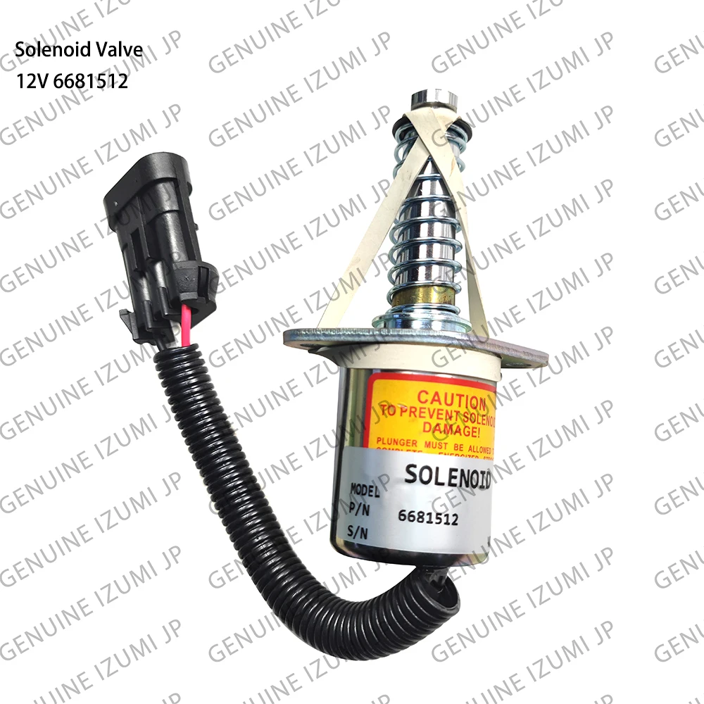 6681512 Solenoid Valve 12V Suitable For Bobcat Engine Parts
6681512 Solenoid Valve 12V Suitable For Bobcat Engine Parts