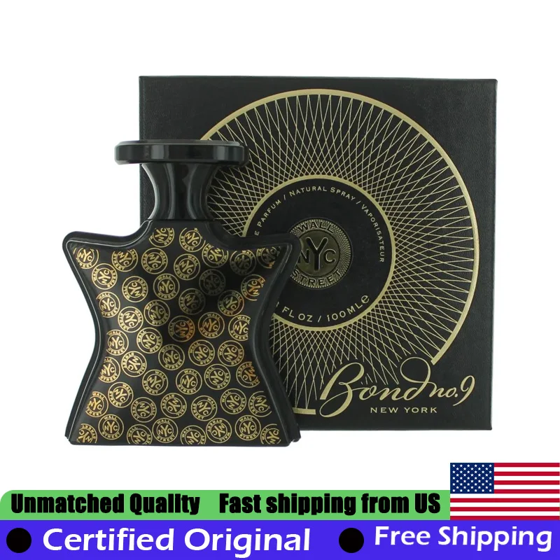 Bond No 9 New York Wall Street EDP Spray 3.4 Oz/100 ML Premium Perfumes Lasting Fresh Aromatic Aquatic Unisex Pheromones Cologne
Bond No 9 New York Wall Street EDP Spray 3.4 Oz/100 ML Premium Perfumes Lasting Fresh Aromatic Aquatic Unisex Pheromones Cologne