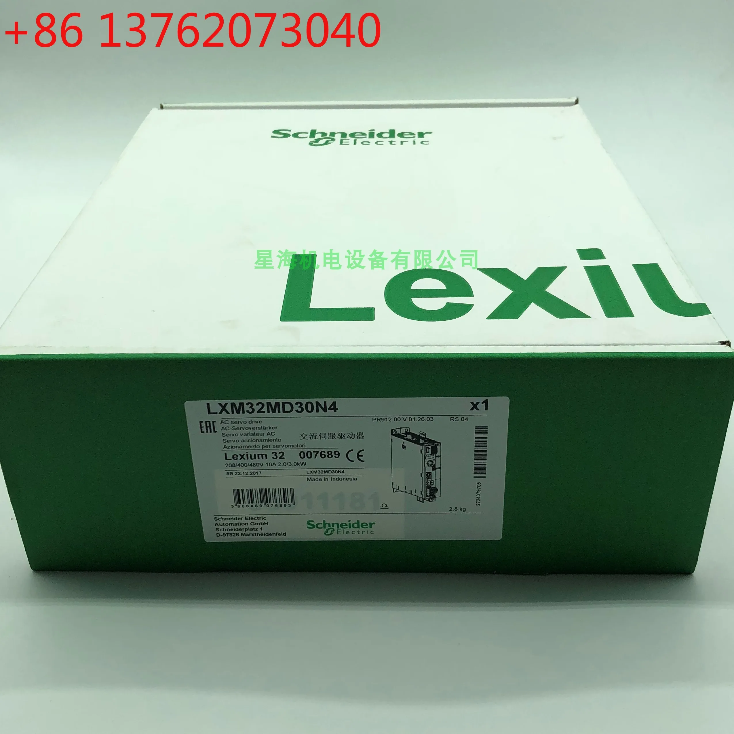 1 шт. LXM32MD30N4 сервоприводы оригинальные новые
1 шт. LXM32MD30N4 сервоприводы оригинальные новые