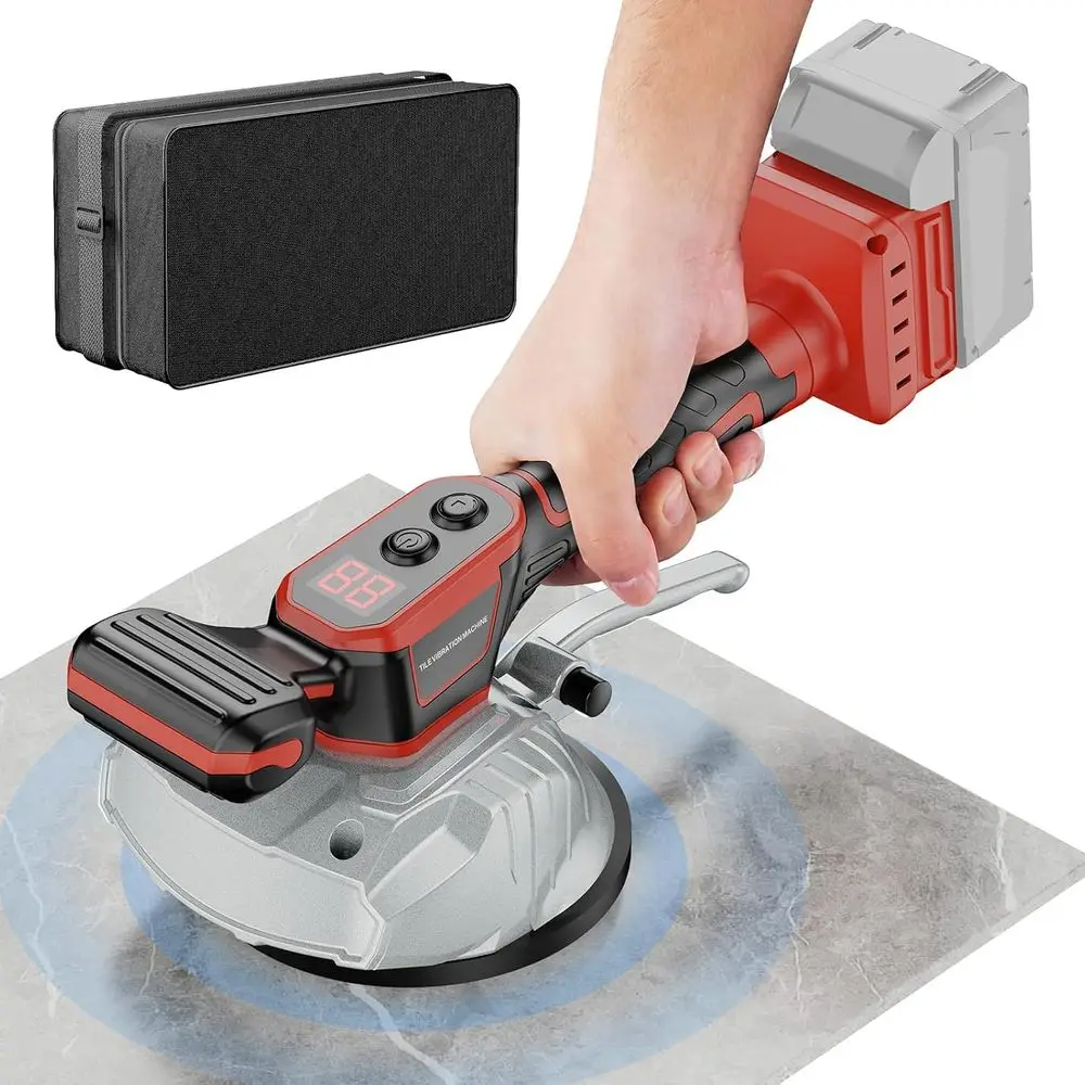 Vibration Leveling Tile Hine Compatible with 18V Batteries - 8 Adjustables, LCD Display, Adsorption 110lbs Suction Cup, Tiler Vi
Vibration Leveling Tile Hine Compatible with 18V Batteries - 8 Adjustables, LCD Display, Adsorption 110lbs Suction Cup, Tiler Vi