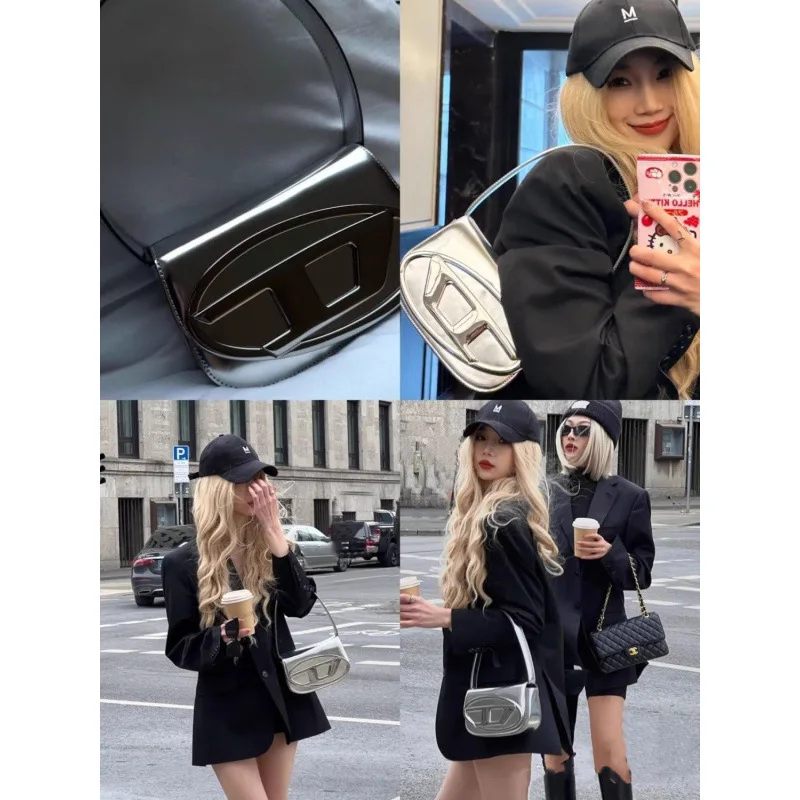 Niche Design Silver Small Square Bag for Women – Edgy Y2K Style, Can Be Worn As Shoulder, Crossbody, Underarm or Top Handle, Trendy Everyday Purse
Niche Design Silver Small Square Bag for Women – Edgy Y2K Style, Can Be Worn As Shoulder, Crossbody, Underarm or Top Handle, Trendy Everyday Purse