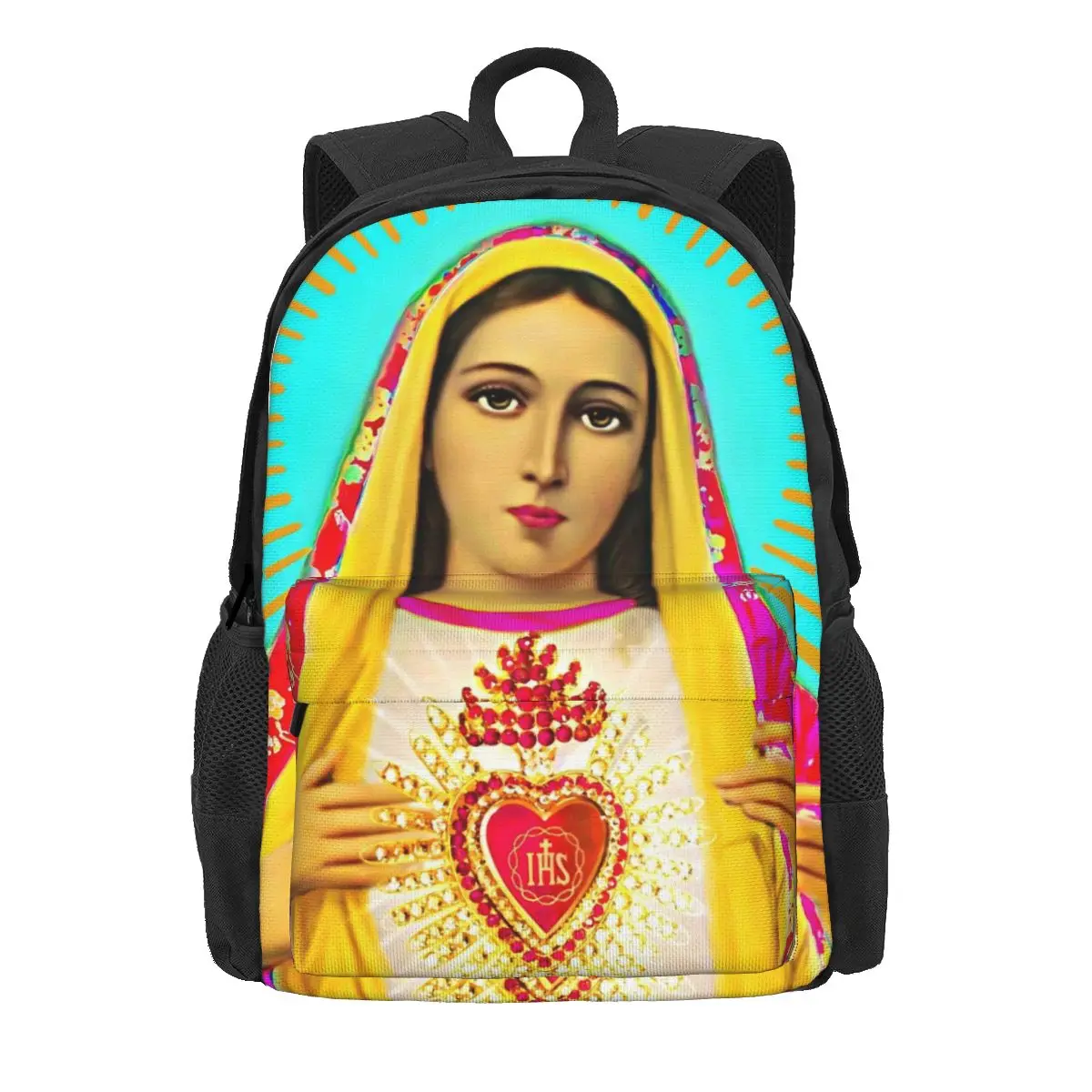 Virgin Mary Backpack Our Lady Guadalupe Student Polyester Cycling Backpacks Pattern Modern High School Bags Rucksack
Virgin Mary Backpack Our Lady Guadalupe Student Polyester Cycling Backpacks Pattern Modern High School Bags Rucksack