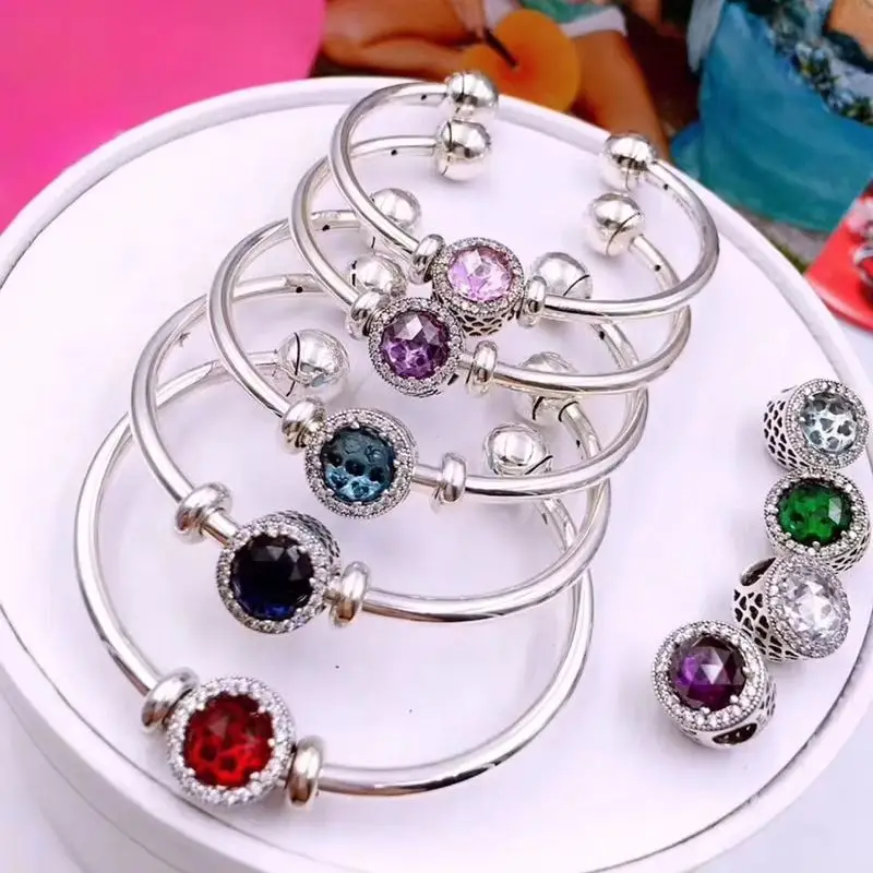 Luxury S925 Sterling Silver Open Bangle Bracelet Women's 5A Zircon Cat's Eye Stone Crystal Charm Adjustable Fashion Jewelry Gift
Luxury S925 Sterling Silver Open Bangle Bracelet Women's 5A Zircon Cat's Eye Stone Crystal Charm Adjustable Fashion Jewelry Gift