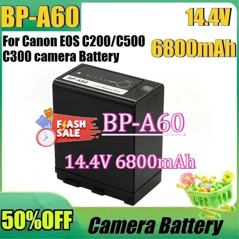 For Canon EOS C200 C200 PL C200B C300 CA-CP200L Mark II XF705 98Wh Replacement Battery New 6800mAh 14.4V BP-A60 Battery
For Canon EOS C200 C200 PL C200B C300 CA-CP200L Mark II XF705 98Wh Replacement Battery New 6800mAh 14.4V BP-A60 Battery