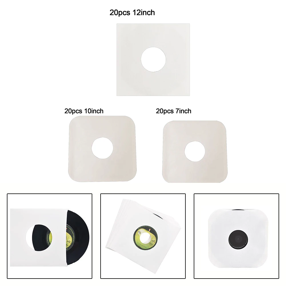 20pcs Protective Bag Of Records 12/10/7 Inch White Vinyl Record Protecter LP Bags Record Sleeves Wear Reduction Audio Equipment
20pcs Protective Bag Of Records 12/10/7 Inch White Vinyl Record Protecter LP Bags Record Sleeves Wear Reduction Audio Equipment