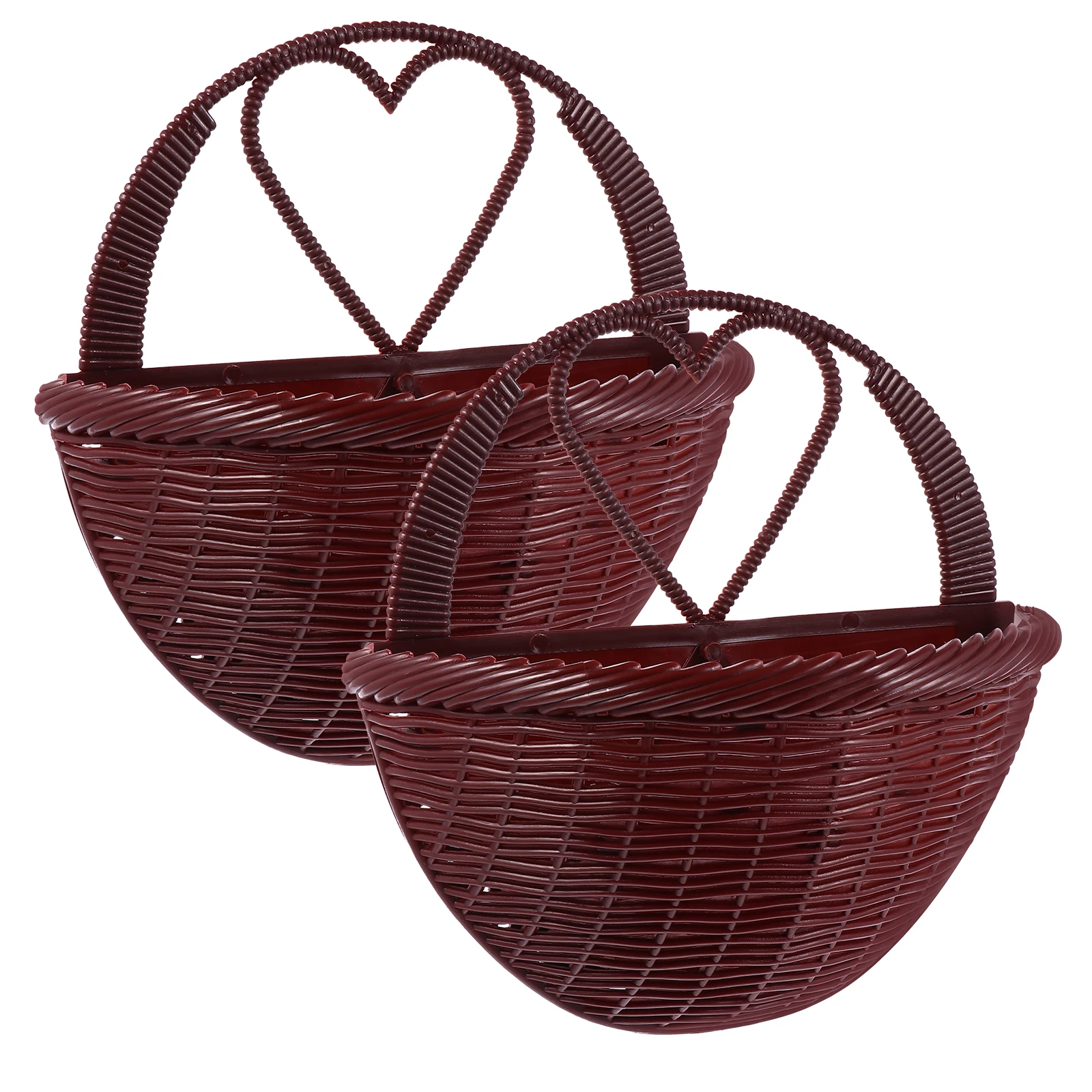 2pcs Wall Hanging Flower Baskets Plastic Pots Decorative Vases for Fake Plants Home Wall Decor Lightweight Durable
2pcs Wall Hanging Flower Baskets Plastic Pots Decorative Vases for Fake Plants Home Wall Decor Lightweight Durable