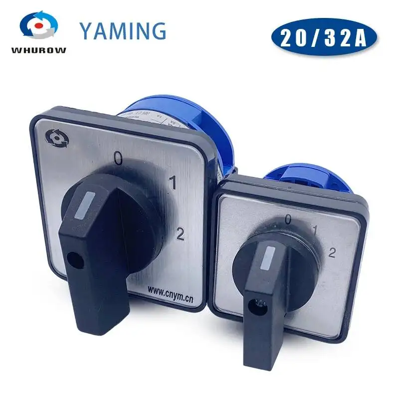 Universal Rotary Switch 660V 20A/32A 1 Pole 3 Position Electrical Changeover Cam Switch Silver Contact CA20B-32/1 LW26
Universal Rotary Switch 660V 20A/32A 1 Pole 3 Position Electrical Changeover Cam Switch Silver Contact CA20B-32/1 LW26