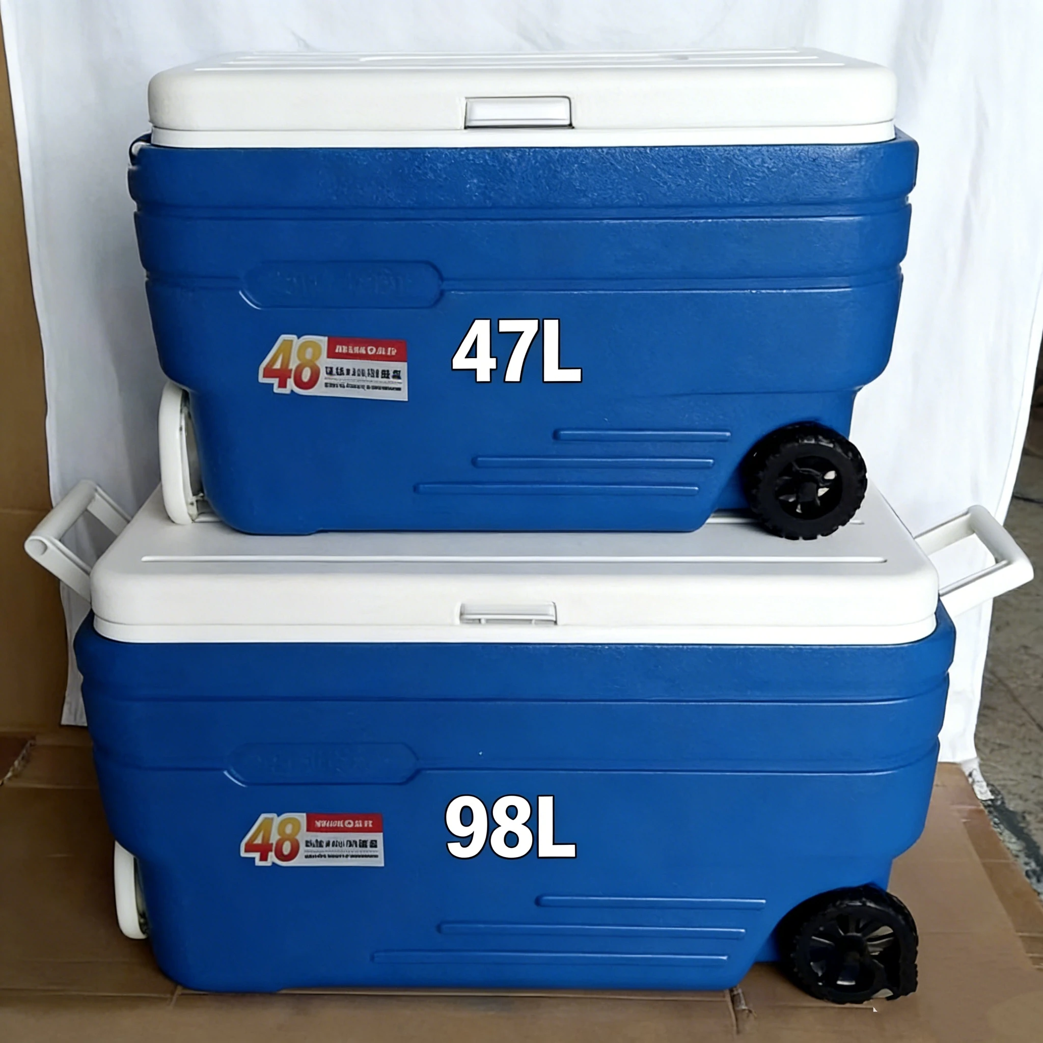 Large-capacity giant rectangular thermal insulation food storage box 47L 98L liter, food storage refrigerator with wheels
Large-capacity giant rectangular thermal insulation food storage box 47L 98L liter, food storage refrigerator with wheels