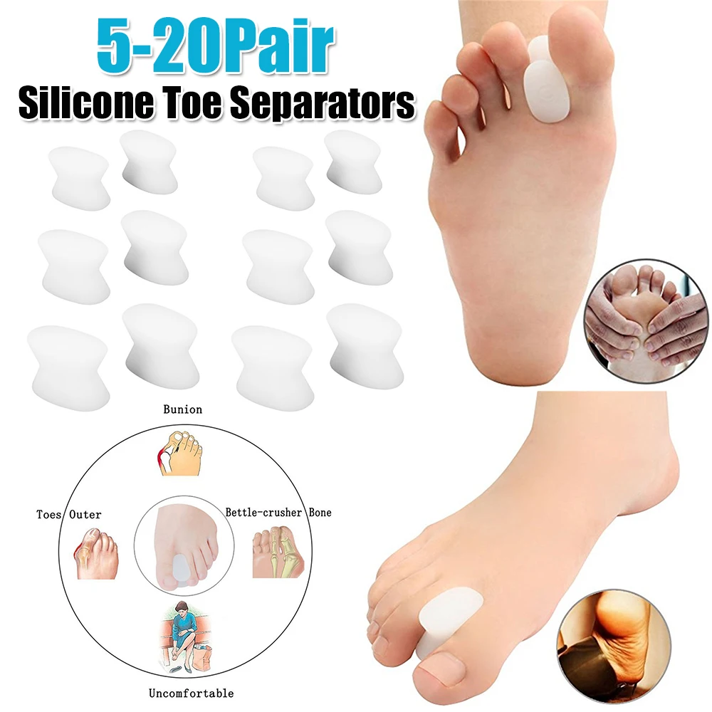 Силиконовые разделители для пальцев ног, корректор вальгусной деформации, защита от врастания пальцев, расслабитель для перекрещивающихся пальцев, уход за ногами
Силиконовые разделители для пальцев ног, корректор вальгусной деформации, защита от врастания пальцев, расслабитель для перекрещивающихся пальцев, уход за ногами