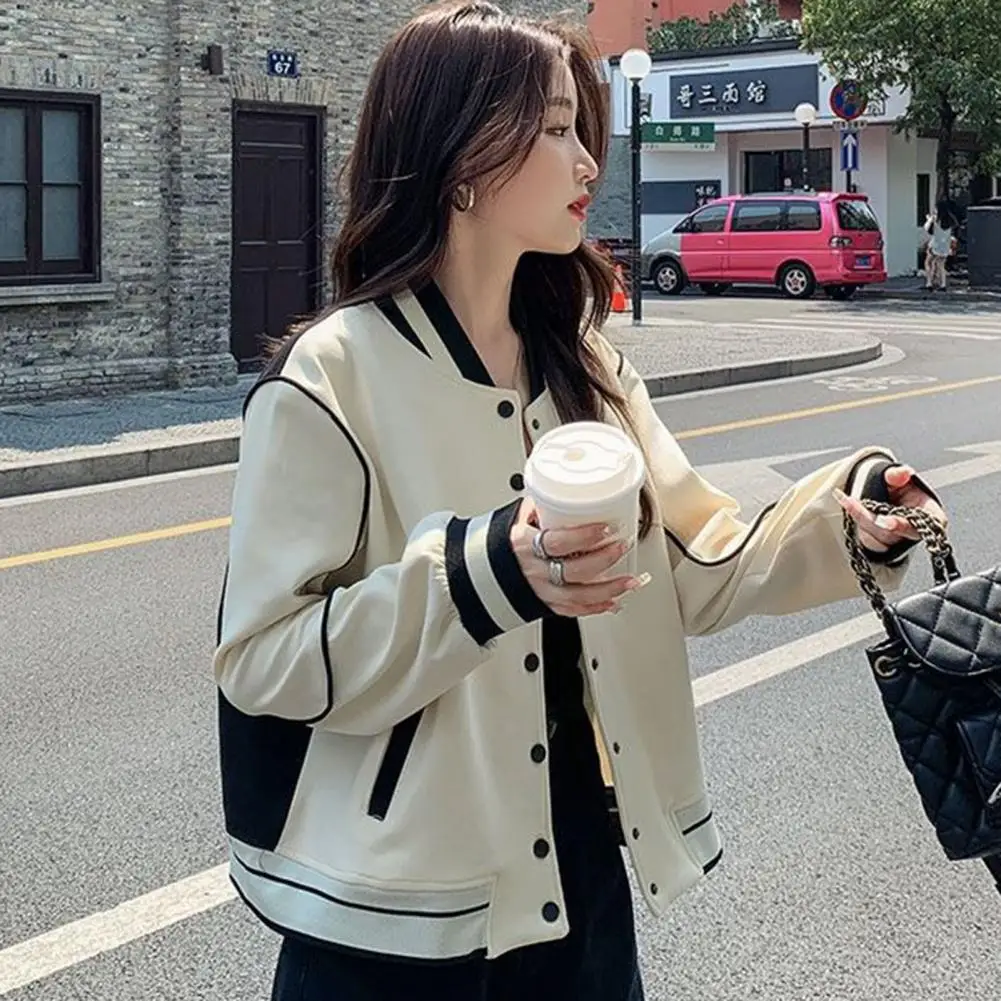 Women Coat Stylish Women's Hip Hop Streetwear Baseball Coats with Stand Collar Pockets Elastic Cuffs for Fashionable Winter Wear
Women Coat Stylish Women's Hip Hop Streetwear Baseball Coats with Stand Collar Pockets Elastic Cuffs for Fashionable Winter Wear
