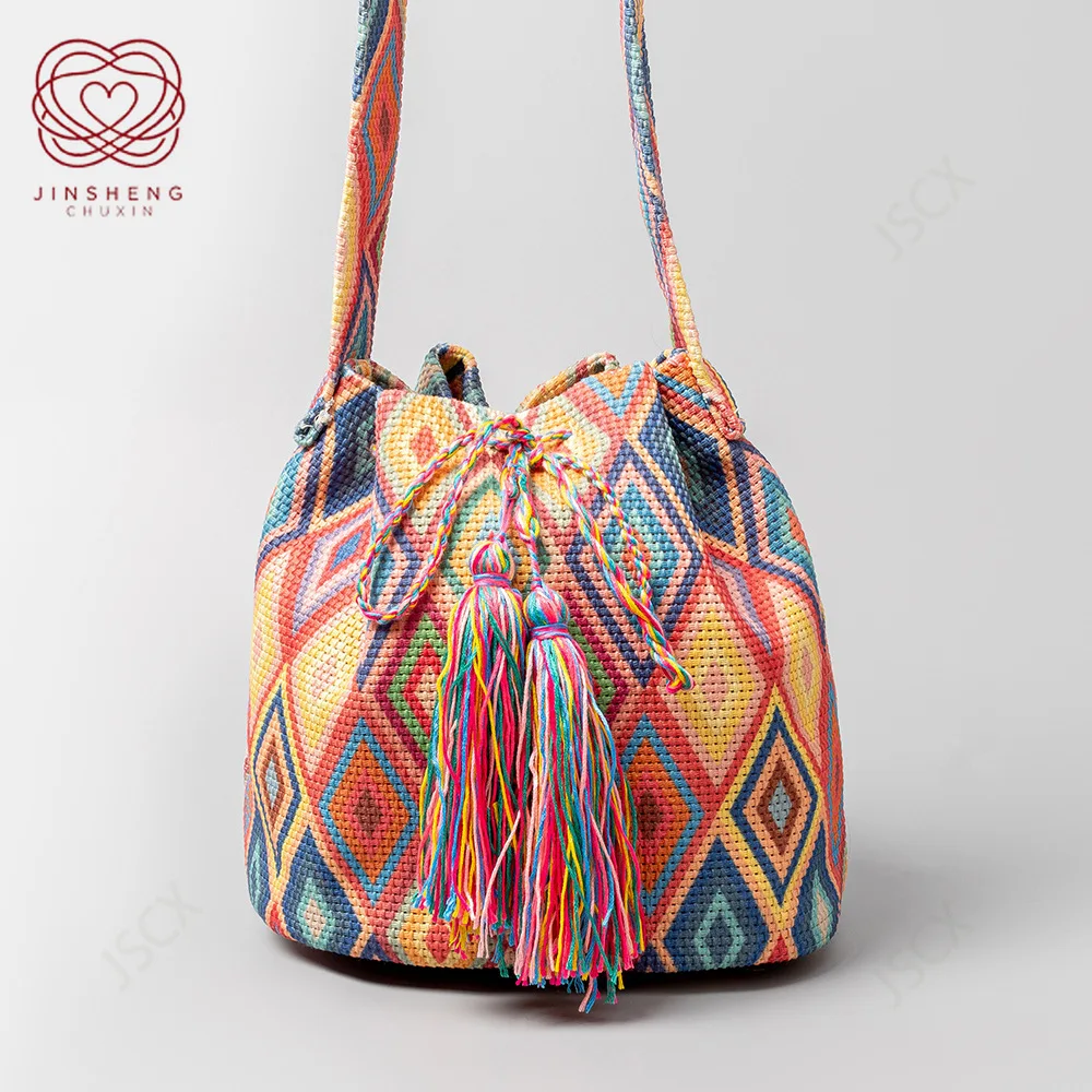 Boho style embroidered bucket bag, niche design ethnic style one-shoulder crossbody bag, portable casual portable commuting bag
Boho style embroidered bucket bag, niche design ethnic style one-shoulder crossbody bag, portable casual portable commuting bag