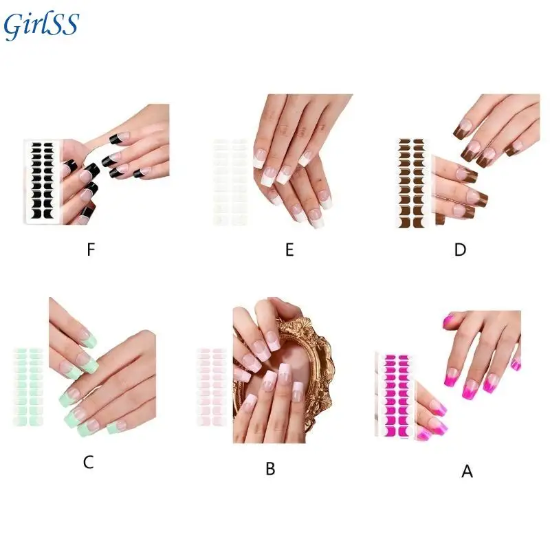 Stylish French Gel Stickers DIY Nails Art Decoration for UV Lamp Manicure T4MB
Stylish French Gel Stickers DIY Nails Art Decoration for UV Lamp Manicure T4MB
