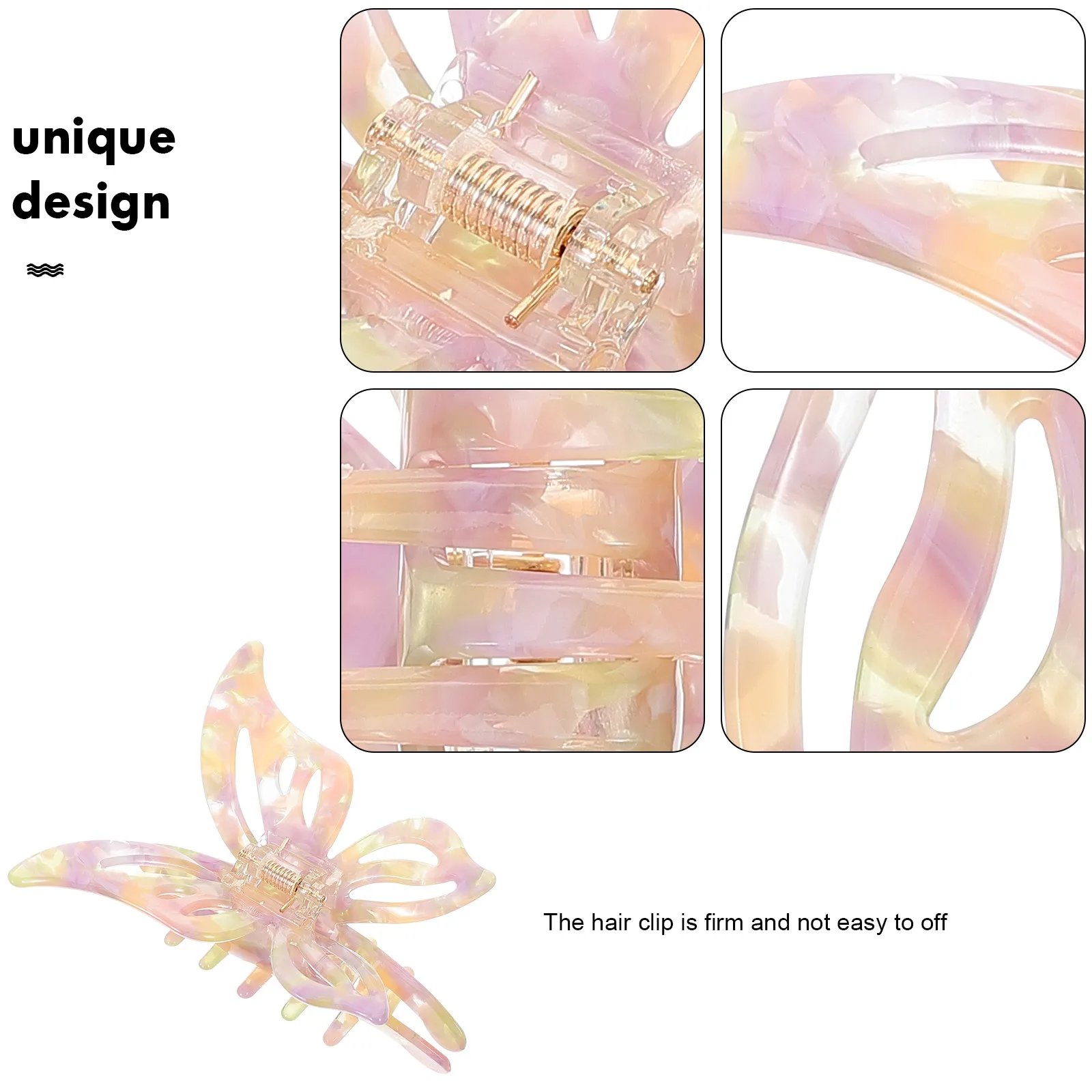 Butterfly Claw Clips Shark Accessories Cute Plastic Clamps Strong Hold For Women Fine Thick Hair Updo Ponytail Holder Hair
Butterfly Claw Clips Shark Accessories Cute Plastic Clamps Strong Hold For Women Fine Thick Hair Updo Ponytail Holder Hair