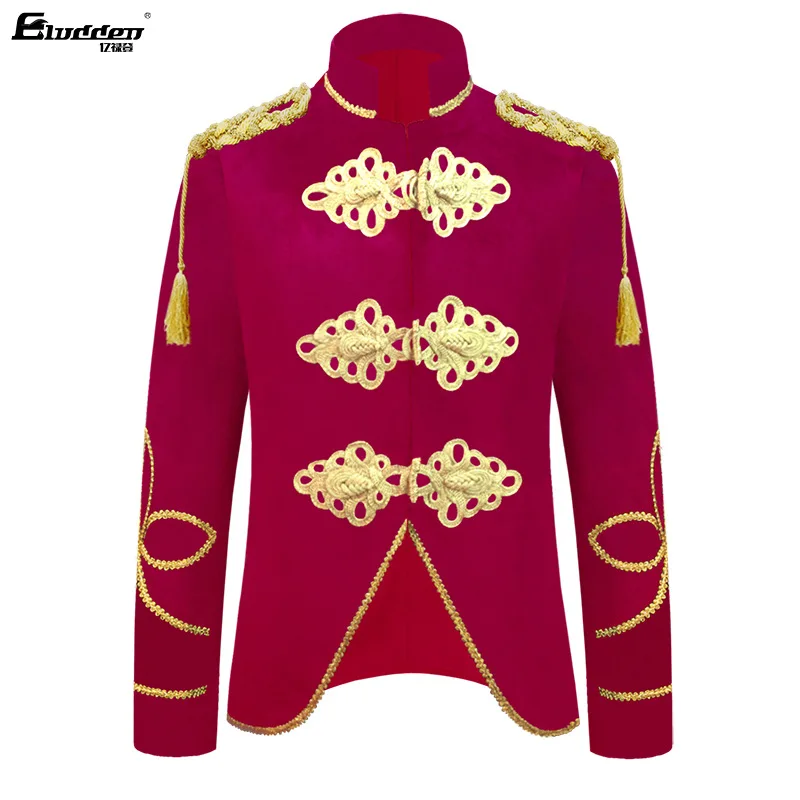 2025 men, stand-up collar color matching golden velvet court dress, host, singer performance, stage blazer
2025 men, stand-up collar color matching golden velvet court dress, host, singer performance, stage blazer
