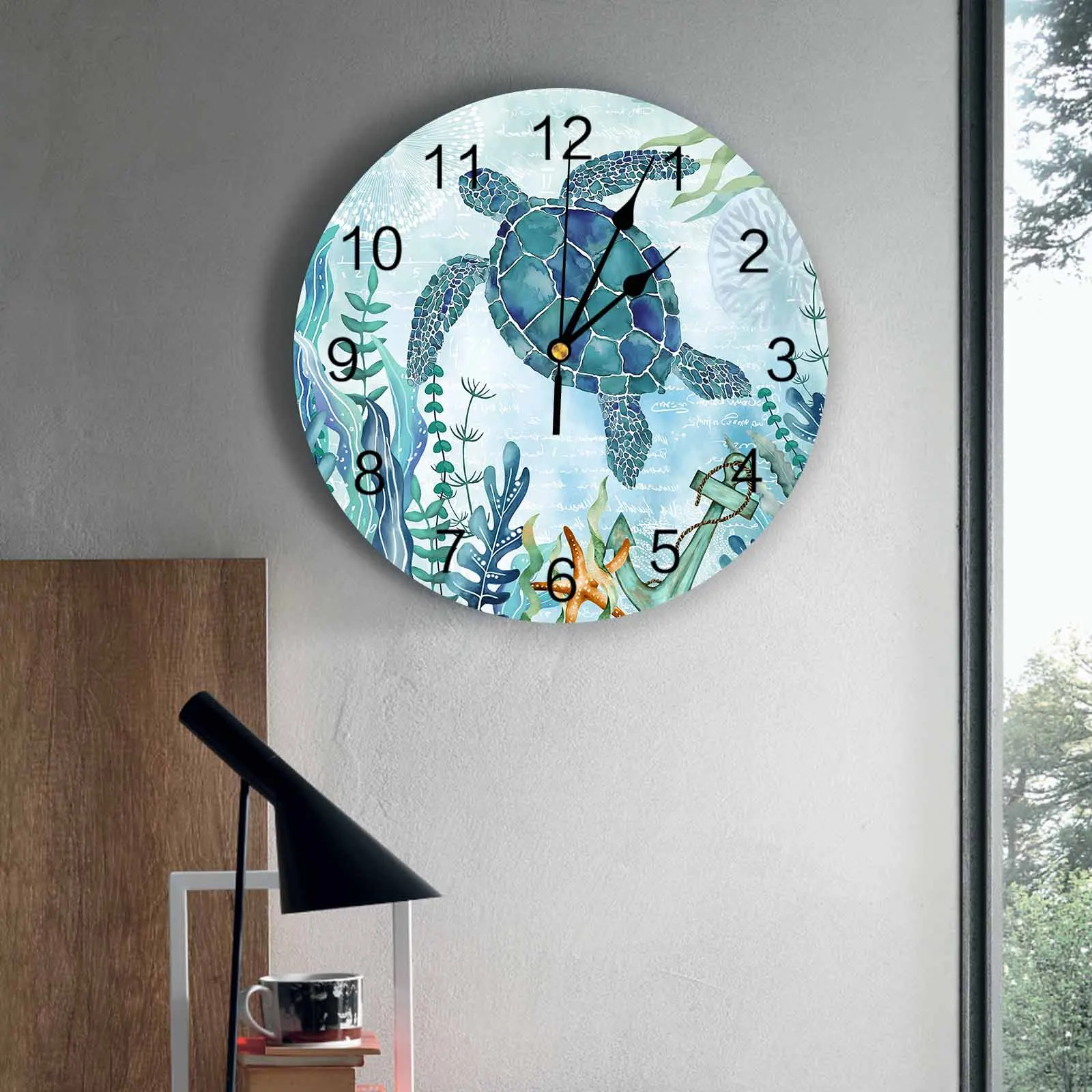 Bedroom Wall Clocks Summer Retro Sailing Marine Life Living Room Clocks Ornaments Baby Room Study Mute Wall Clocks
Bedroom Wall Clocks Summer Retro Sailing Marine Life Living Room Clocks Ornaments Baby Room Study Mute Wall Clocks
