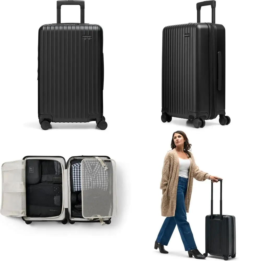 Роликовый багаж номиналом метода: ручная кладь метода идеально подходит для поездок на 3-5 дней, жесткий чемодан для мужчин и женщин (черный)
Роликовый багаж номиналом метода: ручная кладь метода идеально подходит для поездок на 3-5 дней, жесткий чемодан для мужчин и женщин (черный)