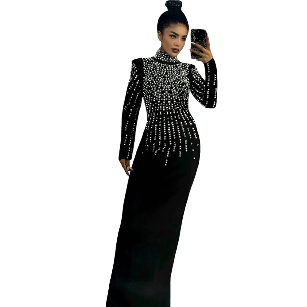 Женское роскошное бандажное платье с бисером, сексуальная одежда с открытой спиной и длинными рукавами, вечерние платья знаменитостей
Женское роскошное бандажное платье с бисером, сексуальная одежда с открытой спиной и длинными рукавами, вечерние платья знаменитостей