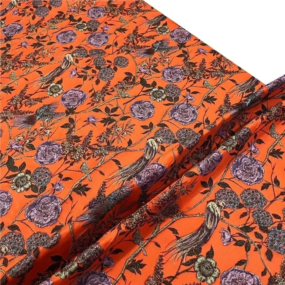 Yarn-dyed Brocade Jacquard Fabric Flower Bird Dress Suit Jacket Clothing Fashion Designer for Diy Sewing Cloth By The Meter
Yarn-dyed Brocade Jacquard Fabric Flower Bird Dress Suit Jacket Clothing Fashion Designer for Diy Sewing Cloth By The Meter