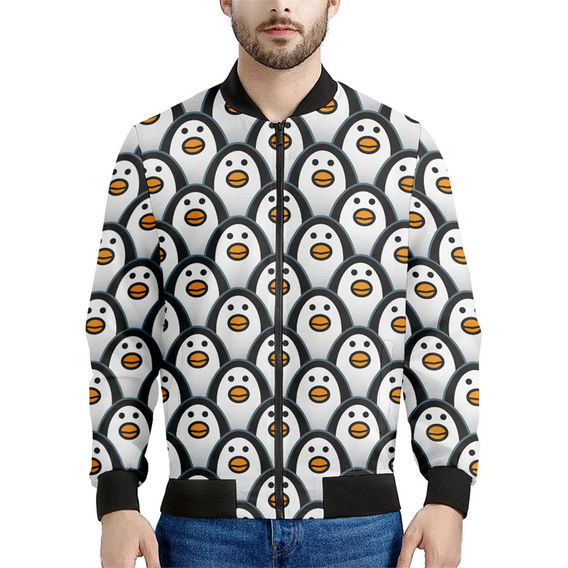 Cartoon 3d Printed Penguin Zipper Jacket For Men Cute Animal Graphic Sweatshirt Spring Autumn Street Jackets Long Sleeve Coats
Cartoon 3d Printed Penguin Zipper Jacket For Men Cute Animal Graphic Sweatshirt Spring Autumn Street Jackets Long Sleeve Coats