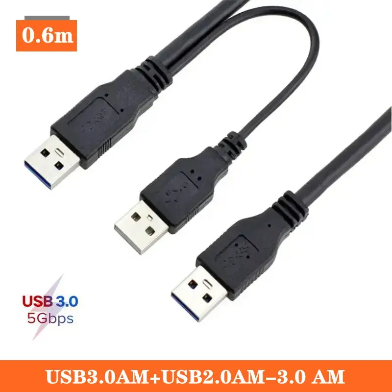 Портативное устройство для хранения данных USB 3,0, кабель для передачи данных 3 А, кабель для жесткого диска с тремя головками, USB-кабель, двойной USB-кабель
Портативное устройство для хранения данных USB 3,0, кабель для передачи данных 3 А, кабель для жесткого диска с тремя головками, USB-кабель, двойной USB-кабель