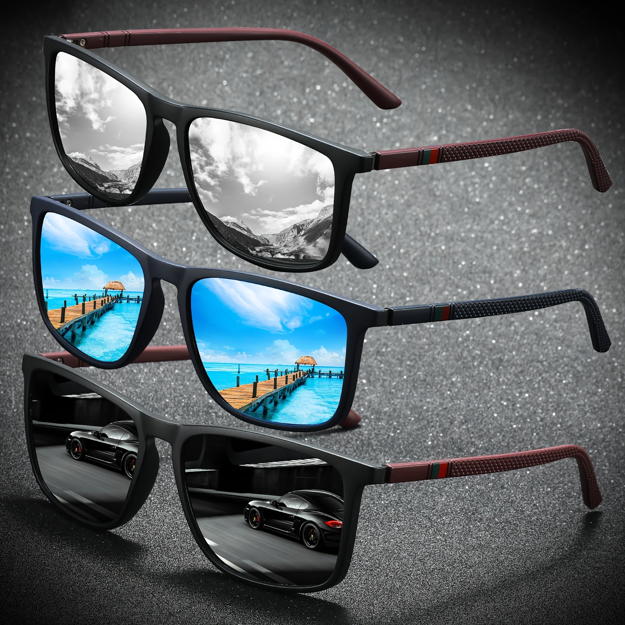 2/3PCS NEW 2025 Square Polarized Sunglasses Anti Glare Sun Shades For Summer Party Vacation Travel Driving Fishing UV400
2/3PCS NEW 2025 Square Polarized Sunglasses Anti Glare Sun Shades For Summer Party Vacation Travel Driving Fishing UV400